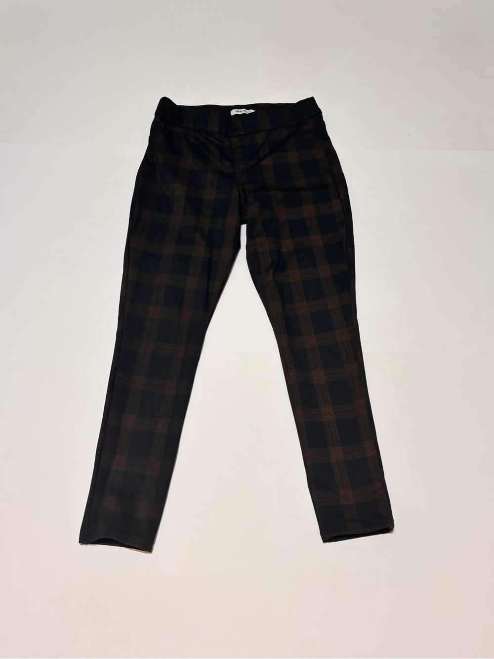 Nine West Plaid Leggings - Black and Brown